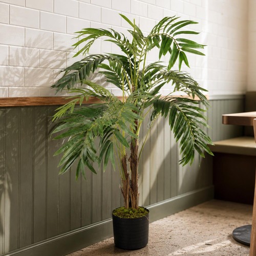Künstliche blattpalme 120 - blattpalme, cm