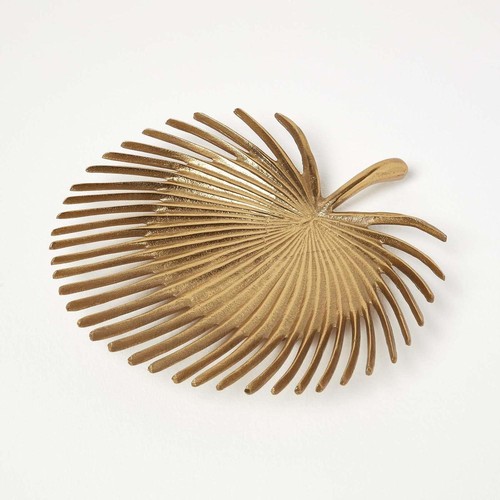 Dekoschale palmblatt gold - palmblatt,