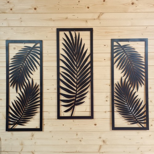 Palmblatt wandbild plakette - palmblatt,