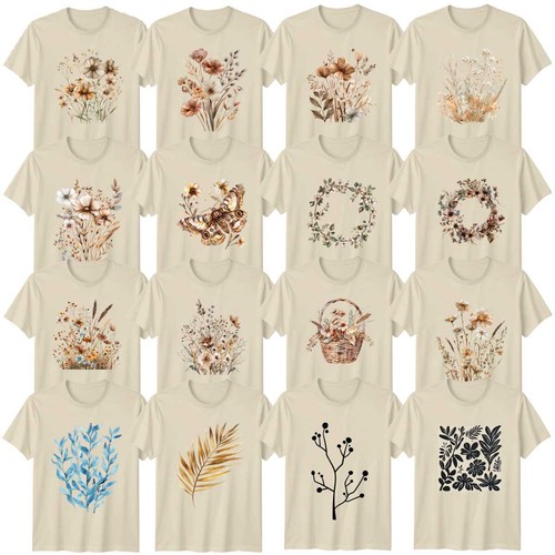 Shirt botanische kunst - t-shirt,