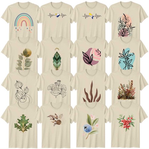 Botanische abstrakte kunst - abstrakte,