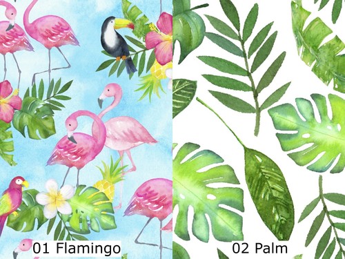 Tropischer palmblätter stoff - palmblätter,